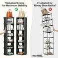 thumbnail image 5 of Vertical Shoe Rack: 8 Tiers Stackable Shoe Rack for Closet DIY Free Standing Shoe Organizer Small Shoe Shelf for Small Spaces and Narrow Spaces Plastic, 5 of 9