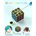 thumbnail image 6 of VDEALEN Speed Cube, Magic Puzzle Cube Super-durable Carbon Fiber Sticker with Vivid Colors for Kids (3x3x3), 6 of 9