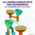thumbnail image 6 of Marble Genius Stunts Trampoline Set: Includes 2 New Patented Trampolines and 2 Catch Buckets, Compatible with Other Marble Genius Products, Includes Online App, for Ages 5 and Above, Orange Swirl, 6 of 8
