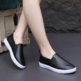 thumbnail image 5 of Yungyresw Women Flat Shoes Solid Color Closed Toe Slip on Fashion Casual Shoes Outdoor Comfortable Low Cut Hike Footwear Black 39, 5 of 5