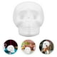 thumbnail image 2 of GAXIRE 2 piezas de espumas DIY para colgar cabezas de calavera, decoración de Halloween, accesorios decorativos, calaveras de espuma en blanco, 2 of 6