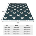 thumbnail image 3 of Balery Funny Chicken Manta de Felpa Suave y Acogedora – Cobija de Franela Aterciopelada para Cama, Lavable y Cálida para Sofá, Mascotas, Transpirable-50"x40", 3 of 7