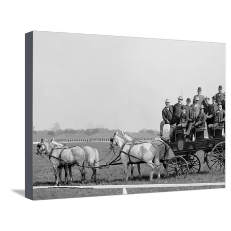Furniture Sale Louisville Ky Gov. Beckham and Party at the Races, Derby Day, Louisville, Ky. Stretched Canvas Print Wall Art ()