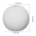 thumbnail image 3 of Unbreakable Round Plastic Vase, Modern Nordic Style Flower Pot for Tabletop, Shatterproof Decorative Vase for Wedding & Party, 5in, White, L, 3 of 6