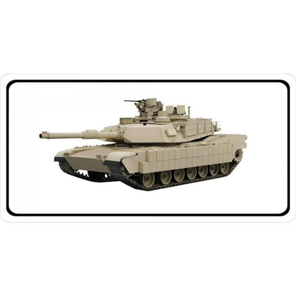 M1 Abrams Tank Photo License Plate