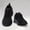 Black with Black, variant on Women's Breathable Mesh Walking Shoes, Lightweight Casual Sneakers, Comfortable Running Shoes for Gym, Work, Daily Wear and Travel.White&black&black