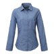 thumbnail image 1 of Premier - Camisa de popelín con manga larga para mujer (Vaquero azul), 1 of 1