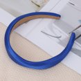 thumbnail image 3 of Unique Bargains 1 Pc Headband Irregular Satin Hair Accessories Navy Blue, 3 of 5