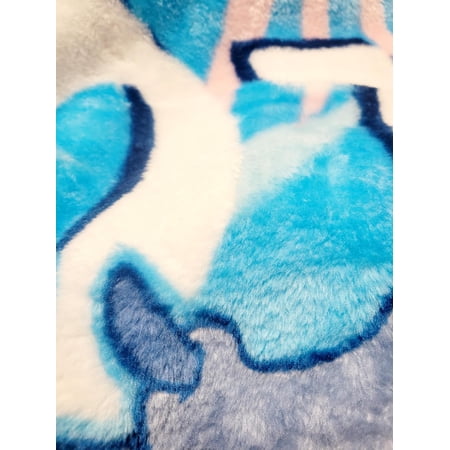Stitch Twin Blanket - Lilo & Stitch Raschel Blanket for Kids! Measures 55x75 (Twin/Full) Super Soft Stitch Blanket for Kids!