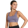 thumbnail image 3 of Puma Women's Sports Bra, 2-pack, White and Purple, Small, 3 of 8