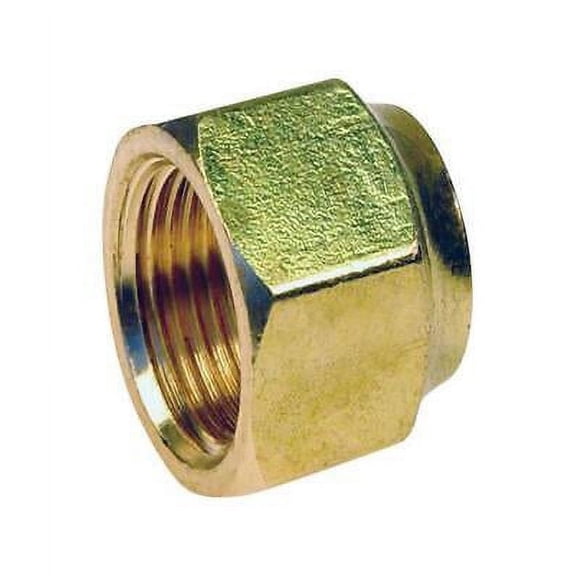 JMF 5/8 in. Flare x 3/8 in. Dia. CTS Brass Forged Flare Nut (Pack of 5)