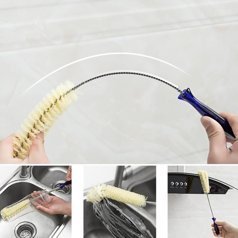 Long Flexible Handle Bottle Cleaning Brush Kitchen Thermal Teapot Cleaner Tool