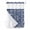 Navy, Denim, White, variant on No Hook Navy Blue Paisley Boho Shower Curtain with Snap in Liner Set, Abstract Art Floral Aesthetic Waterproof Fabric Bathroom Curtains with See Through Top Window, Hotel Style Small 36 x 72 Inch
