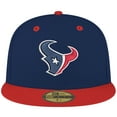 thumbnail image 2 of Men's New Era Navy/Red Houston Texans Flipside Two-Tone 59FIFTY Fitted Hat, 2 of 5