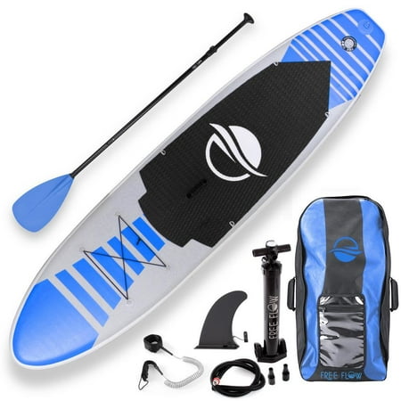 SereneLife Inflatable Stand Up Paddle Board - Blue