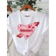thumbnail image 2 of Valentine's Day Theme Printed Women's T-Shirt, Women's Valentine's Day Gift Casual, Fashionable, Comfortable, Soft, Athletic, Fitness, Daily, Outdoor, Home, Breathable, Crew neck Short Sleeve T-Shirt, 2 of 6