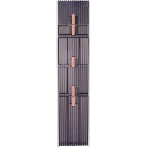 5Tier Bathroom Cabinet, Tall Freestanding Narrow Cabinet, Small Space Corner Floor Organizer, White, 8.7 * 15 * 37.6in(5Tier)