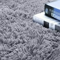 thumbnail image 4 of LELINTA 2.6' x 5.4'/ 2.6' x 3.9' Ultra Soft 4.5cm Velvet Bedroom Rugs Carpet Modern Shaggy Area Rugs Home Decoration Black/ Blue/ Creamy/ Grey/ Gray-purple/ Hot-pink/ Pink/ Purple, 4 of 6