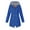 Blue, variant on Women's Long Sleeve Rain Jacket Split Full Zip Hooded Windbreaker Lightweight Fall Raincoat Spring Slim Fit Anorak Jackets Navy Small
