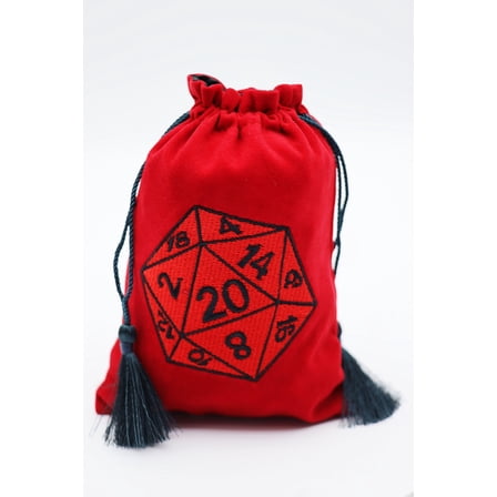Dice Bag - Red D20