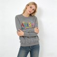 thumbnail image 4 of Autism Awareness Shirt Long Sleeves Pullover Sweatshirt for Women Grey L, 4 of 7