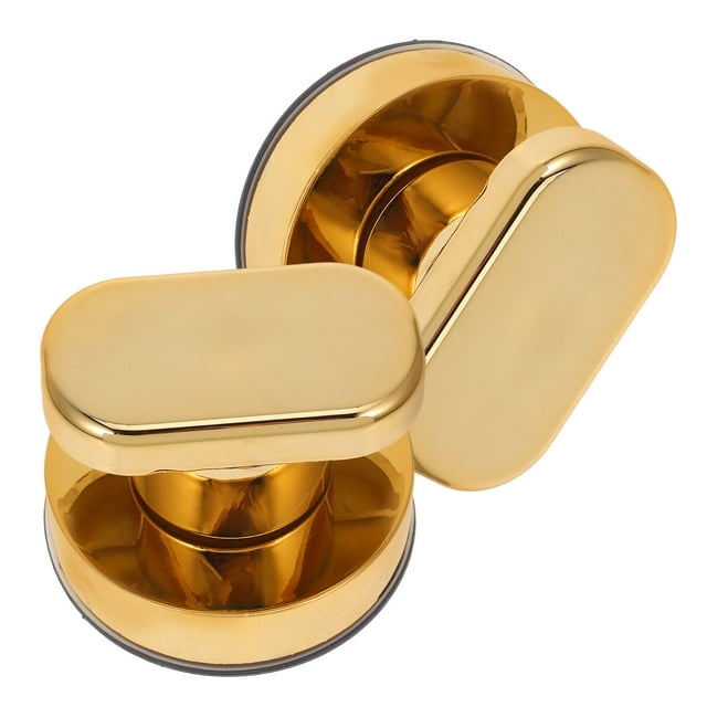 unbranded 2pcs Cupboard Handles Golden ABS For Bathroom Glass Doors