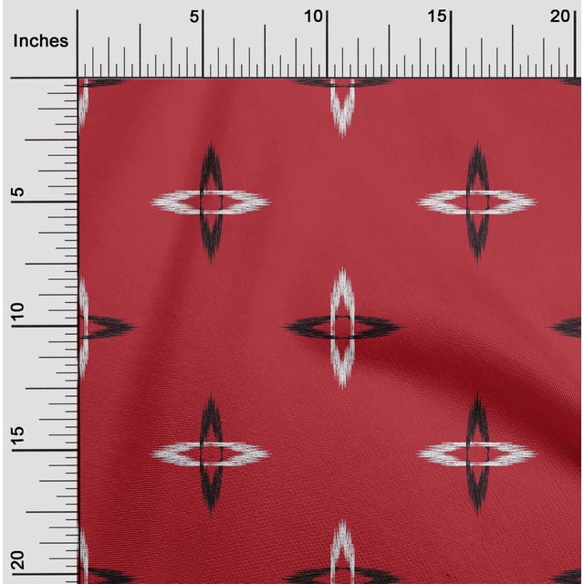 oneOone Viscose Chiffon Fabric Arrow Ikat Decor Fabric Printed BTY 42 Inch Wide