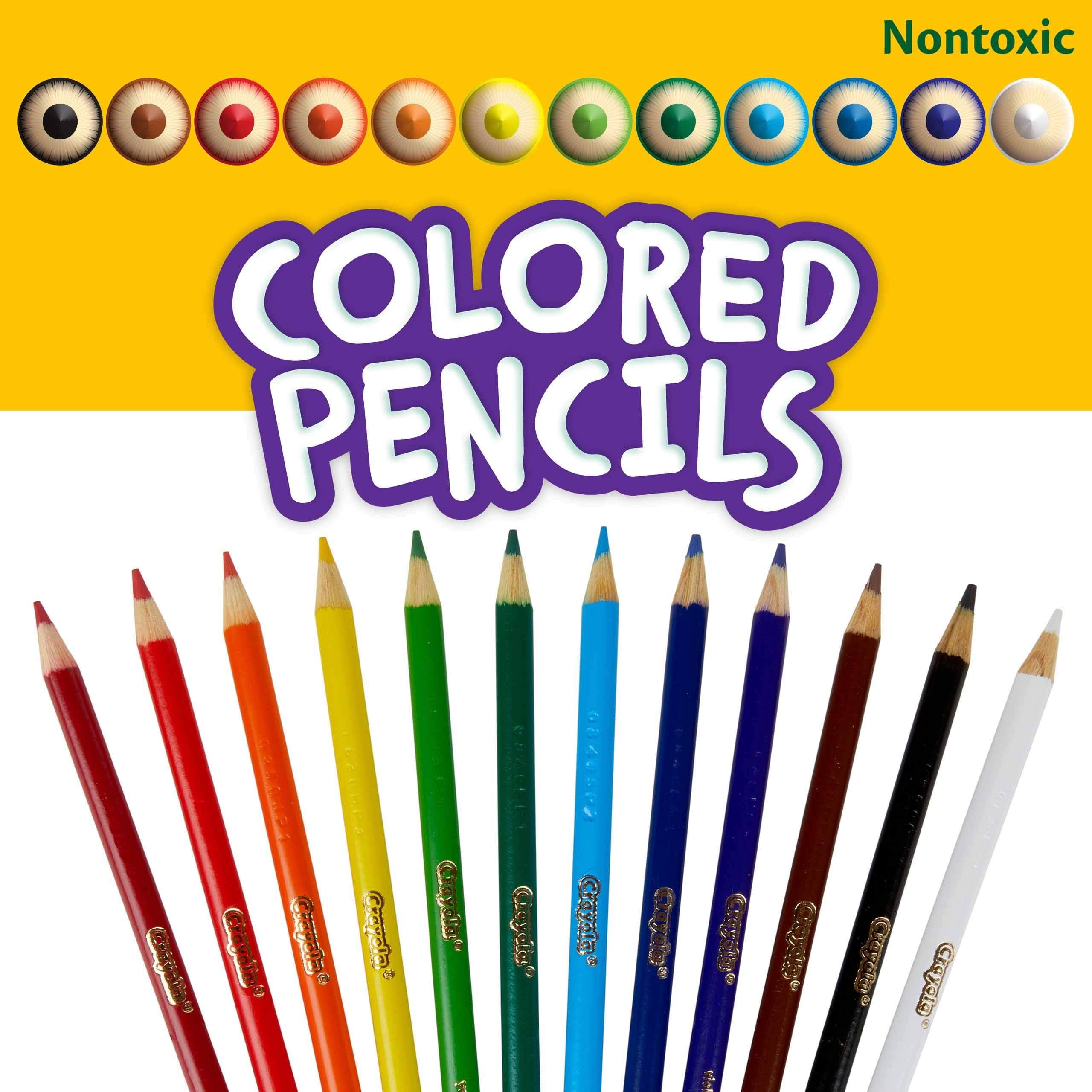 Crayola Colored Pencils, 24 Packs of 12-Count Colored Pencils, Art Tools in Vibrant Colors, great for School or Home Projects, Adult Coloring