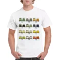 thumbnail image 1 of Playera Camiseta Retro Volkswagen Vochos Todos Los Modelos, 1 of 3