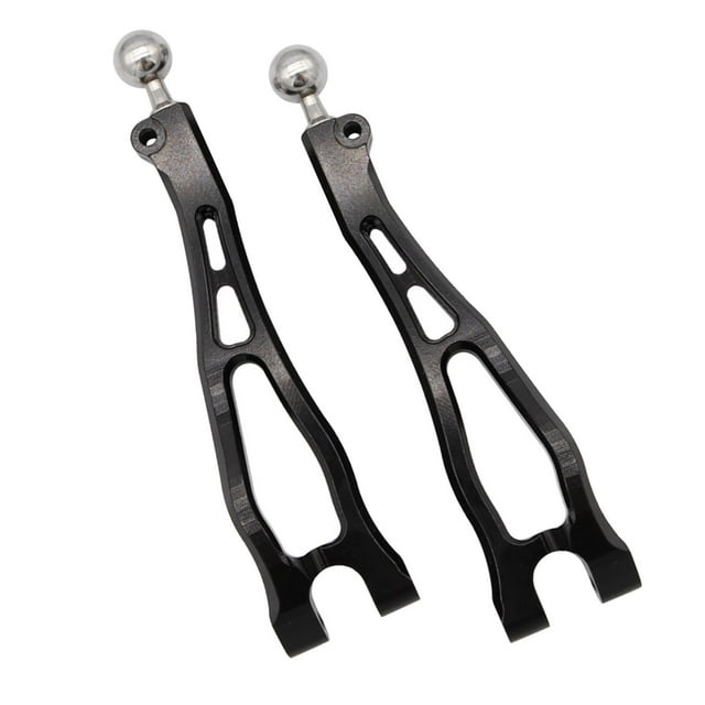 Repuestos para brazos de suspensión delantera inferior de aleación de aluminio para coche RC ARRMA 1:8 negro