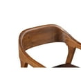 thumbnail image 3 of Boraam Rasmus Faux Leather Seat Rubberwood Counter Stool with Chestnut Wire-Brush Finish, 3 of 7