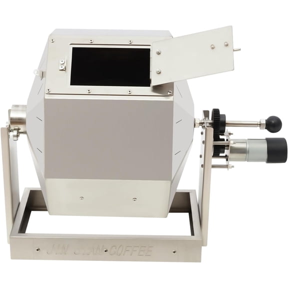 Commercial Coffee Bean Roaster, 3 Liter Capacity Stainless Steel Automatic Bean Roaster Machine Gas Roasting Machines with Speed Control for Home Coffee Shop Use