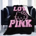 thumbnail image 1 of Nueva manta DIY de lana con estampado Digital 3D, foto blanca, sublimación personalizada, manta de bebé de franela de Hello Kitty Kawaii, 1 of 3