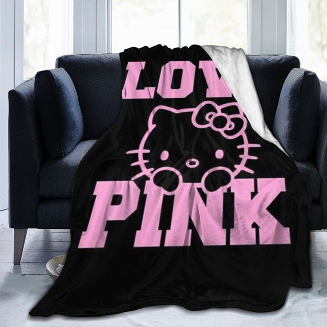Nueva manta DIY de lana con estampado Digital 3D, foto blanca, sublimación personalizada, manta de bebé de franela de Hello Kitty Kawaii