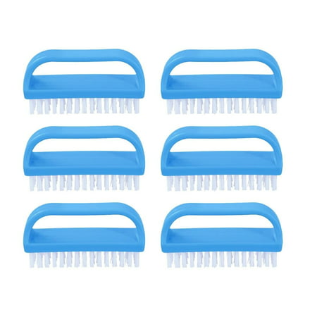 

Stiff Nail Brush Cleaner with Handle 6 Pack Durable Scrub Brush Clean Toes Fingernails- Hand Scrubber- All-Purpose Cleaning Brush for Home Kitchen Work- Stiff Bristles Easy to Use