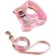 thumbnail image 1 of Cute Dog Harness Dog Vest Harness with Leash Set Bell Bow Design Puppy Cat Harness Leash Set for Small Medium Dogs Pink L, 1 of 4