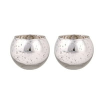 WEGFTDUOP Christmas Decor 2Pcs Spherical Glass Candlestick Aromatic Candle Cup Holiday Candlelight Dinner Decoration Christmas Decoration Holiday Products