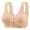 Beige, variant on No Wire Bras for Women Baeitkot Plus-size -border Beautiful Back Front-clasp Bra Wireless and Magnetic-free -style Gathers and Prevents Sagging Minimizes Side Breast Women's Bra