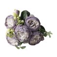 thumbnail image 3 of Ramo de boda artificial, rosas artificiales, flores de , accesorios para fotos, flores artificiales para decoración de bodas, fiestas en el jardín Violeta, 3 of 8
