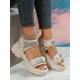 thumbnail image 4 of Women Rhinestone Decor Hook-and-loop Fastener Sport Sandals, Polyester Sporty Sandals, 4 of 5