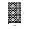 thumbnail image 6 of 6' Solid Black Rectangular Home Furniture Collections Geometric-Designed Decorative Privacy Screen, 6 of 7