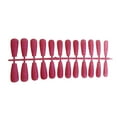 thumbnail image 4 of 24 Pieces False Nails Glitter Shimmering Powder Full Cover Artificial Nail Tips Simple Operation Fingernail Decal DIY Accessory white, 4 of 7