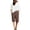 7Brown48, variant on Casual Solid Color Knee Length Pants For Women Elastic Waist Summer Relaxed Fit Trousers Outdoor Activities Stylish Slacks