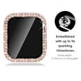 thumbnail image 5 of BRADCET 1/3Pack Bling Hard Cover for Apple watch Case 44mm 38mm 40mm 45mm 41mm 42mm Diamond Tempered Glass Screen Protector Protective Cover Bumper for iWatch Series 8 7 SE 6 5 4 3 2 1 Accessories, 5 of 12