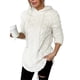 thumbnail image 2 of Sudadera con Capucha de Jacquard de Larga en Color Liso para Mujer, Chaqueta Ajustada con Cordón de Felpa. L, 2 of 8