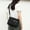 Black, variant on Women’s Nylon Shoulder Satchel Bag | Lightweight Multi-Pocket Handbag with Adjustable Strap | Travel Purse Organizer for Shopping Work Daily Use | 27x22x5cm | 1 Pack