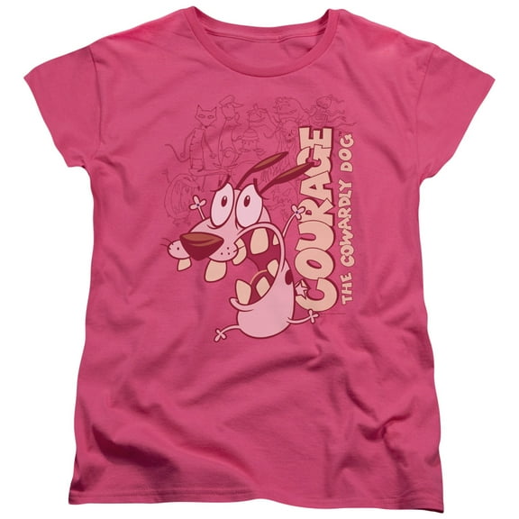 Courage The Cowardly Dog - Running Scared - Women's Short Sleeve Shirt - Small