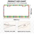 thumbnail image 2 of Rainbow Plaid License Plate Frame - 2 Pack Universal Stainless Steel License Plate Holder with Screws & Chrome Caps, 2 Holes Car License Plate Cover for US Vehicles Home Decor, 2 of 7