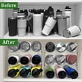 thumbnail image 2 of 4 Pack Water Bottle Organizer, Stackable Kitchen Pantry Organization and Storage Shelf, Plastic Bottle Holder for Fridge Kitchen Cabinet Organizer and Storage, Tumbler Mug Cup Organizer, 2 of 8
