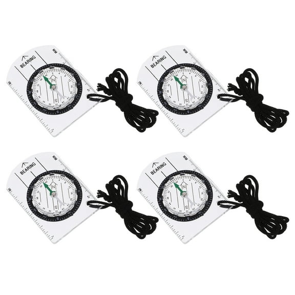 MLINS  4 Pcs Compass Bulk Hiking Survival Bracelet for Kids Travel